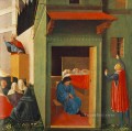 Historia de San Nicolás dando dote a tres niñas pobres Renacimiento Fra Angelico